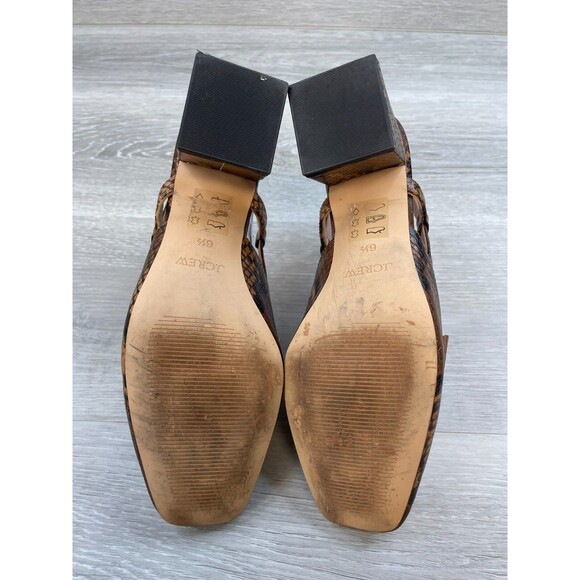 J. Crew Brown Heels with Chunky Block Design - Picture 6 of 12